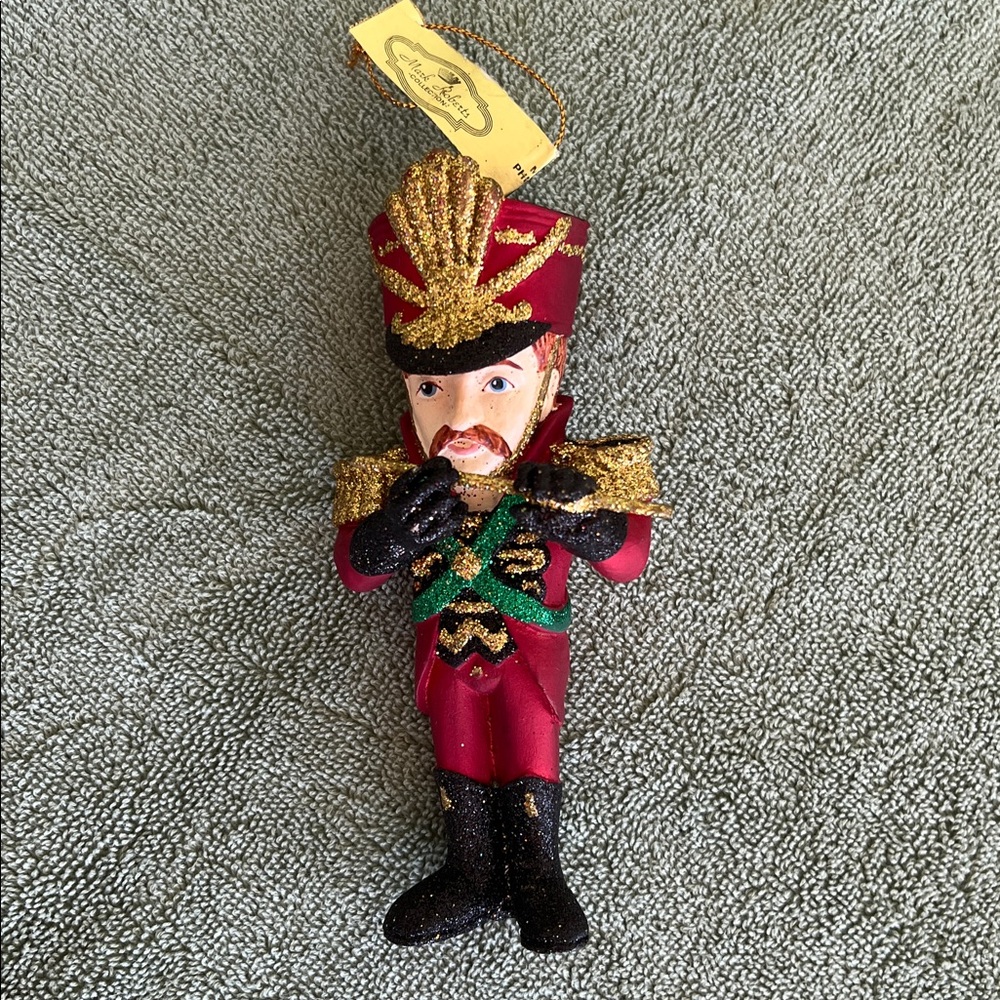 Festive Toy Soldier Ornament with Flute - Picture 2 of 8